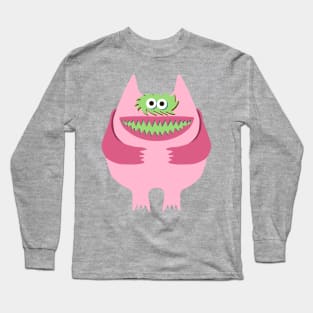 Vintage Nauga Stuffed Animal Cute Monster Throwback product Long Sleeve T-Shirt